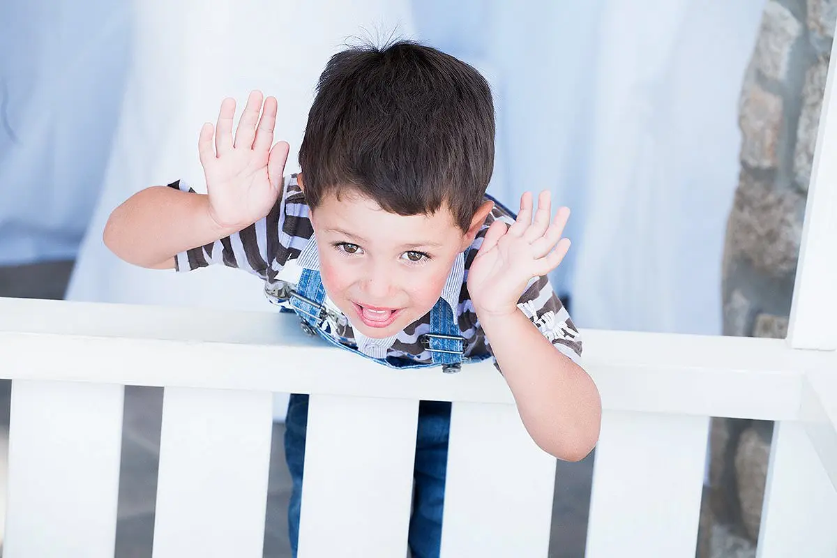 Editorial portrait series children photography in Mykonos, Greece