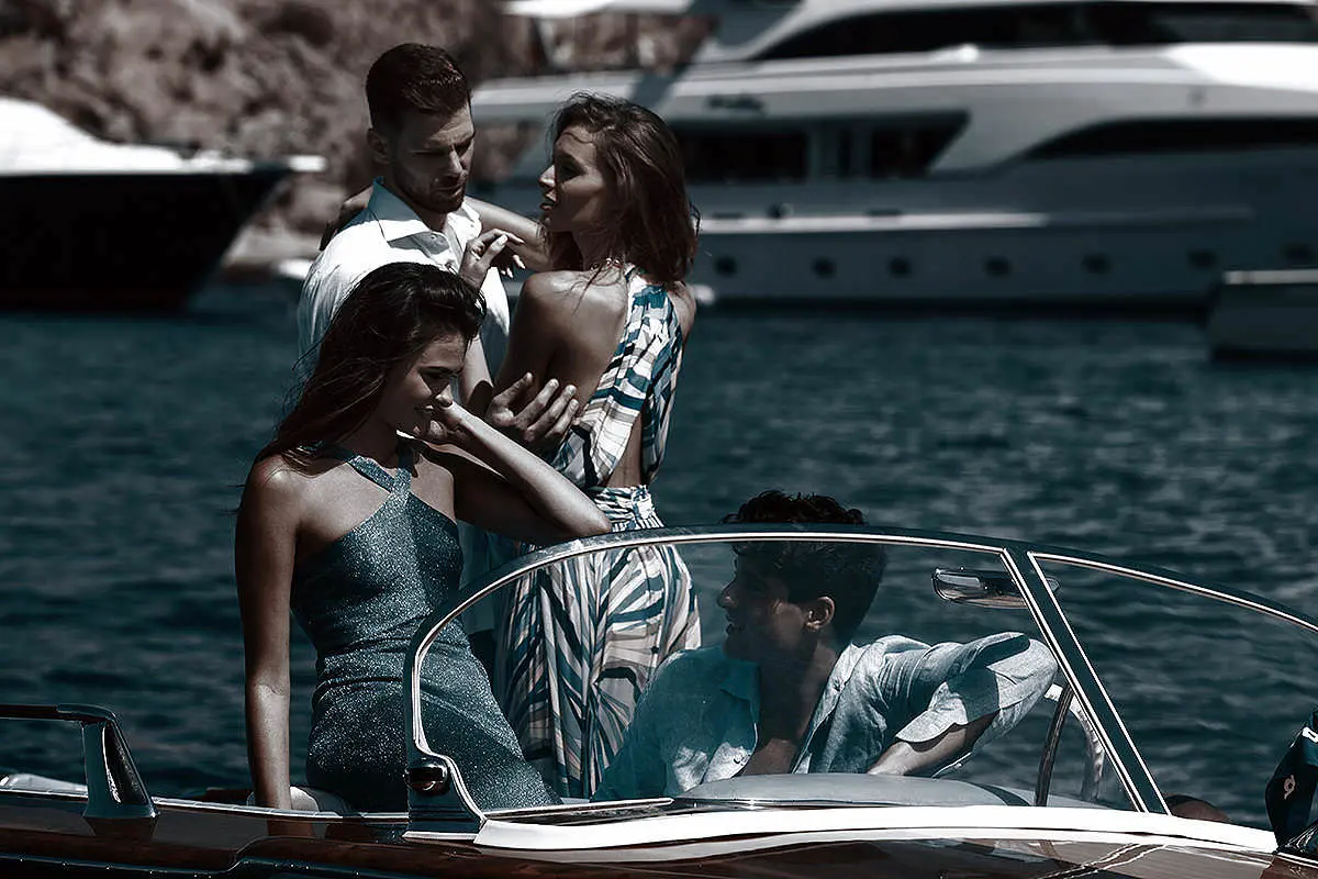 Hair sculpture beauty fashion editorial in Mykonos, Greece
