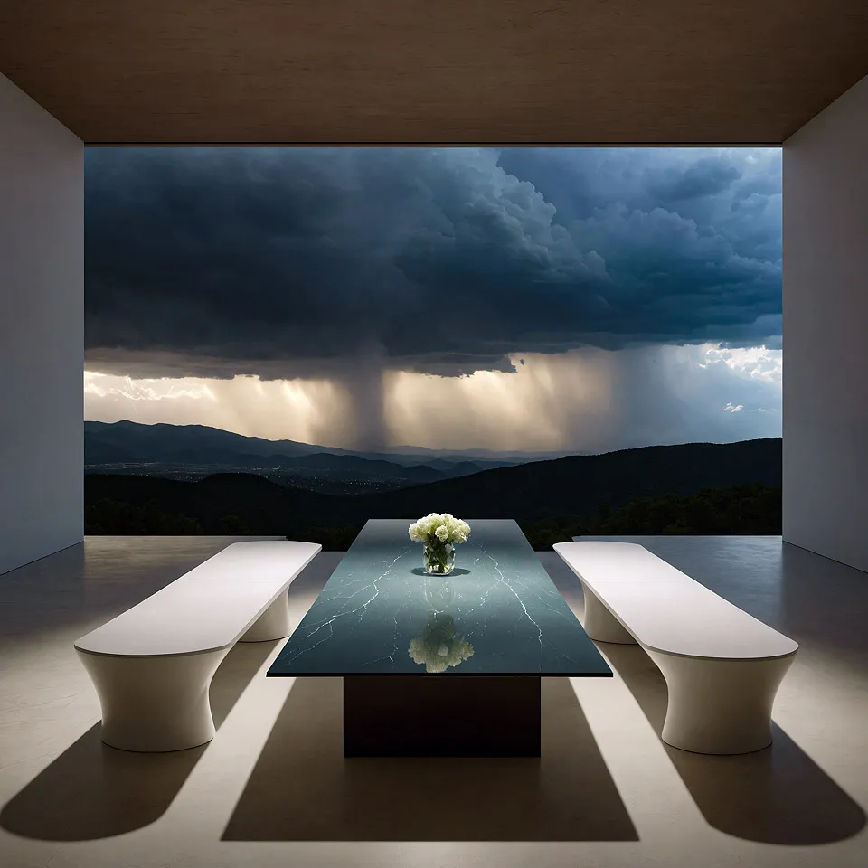 Sunlit Cycladic villa hotels villas advertising vignette in Mykonos, Greece
