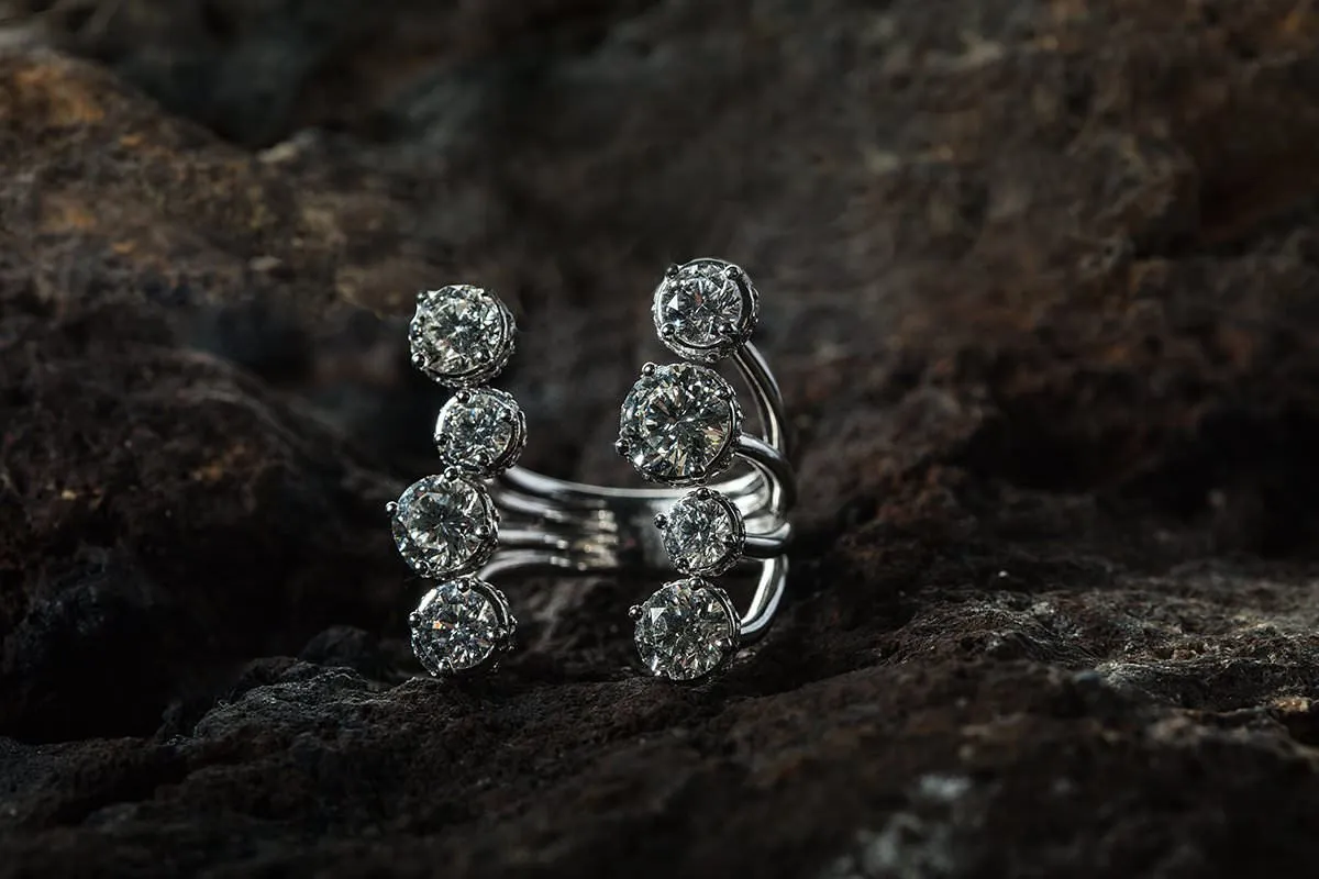 Sunlit fine detail jewellery moment in Mykonos, Greece
