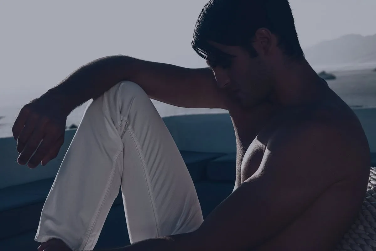 Soft-light Cycladic arch portrait outtake in Mykonos, Greece