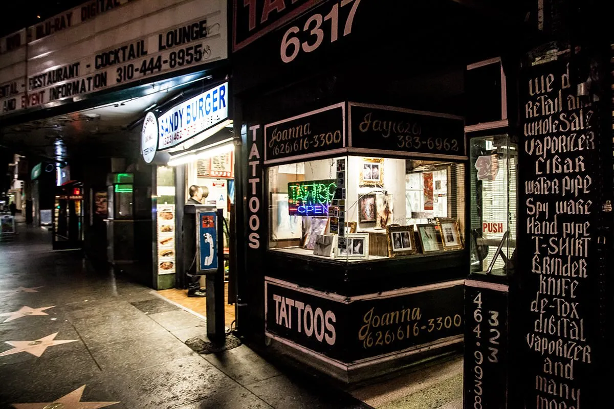 Sunset boulevard americana travel photography