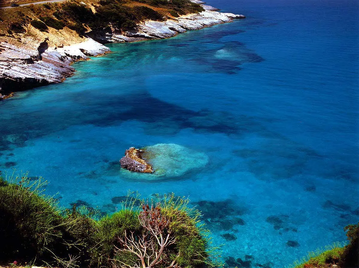 Crystal turquoise cove travel photography