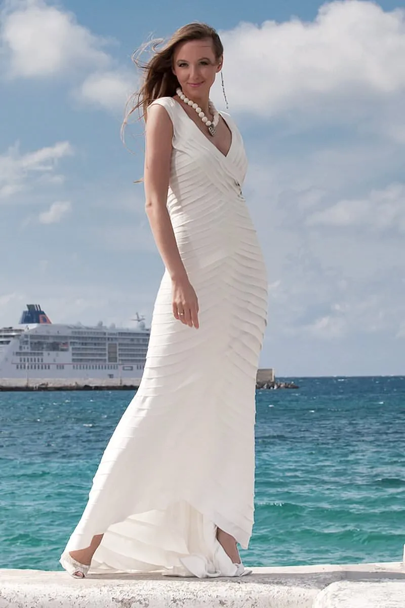 Sunlit romantic wedding photography at a Mykonos villa, in Mykonos, Greece